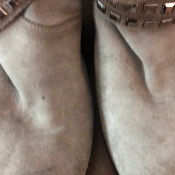 Janet sport suede shoes gray wedge low boots 11 - Picture 8 of 10